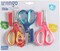 3-Pack Small Kids Safety Scissors – Blunt Tip Stainless Steel with Comfort Grip, Assorted Colors for School & Crafts